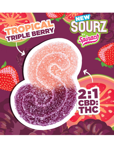 Spinach Sourz - Tropical Triple Berry...