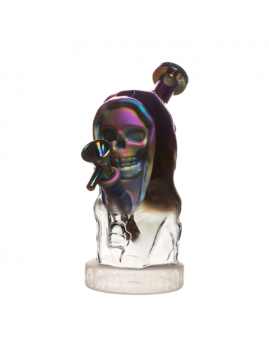 Chromatic Electroplated Skull Bong