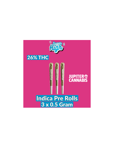 Sugar High - Indica Pre roll 3 x 0.5g